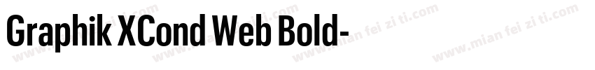 Graphik XCond Web Bold字体转换